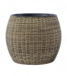 Lillepott WICKER D48xH40cm, helepruun