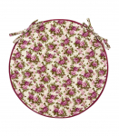 Toolikate LONETA NEW D38cm, paksus 2,5cm, lilla roos, 100% puuvill, kangas 477