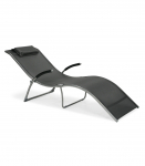 Lamamistool BATYA hall 173x63xH65cm, terasraam, textiline iste