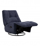Tugitool WILLA manuaalne recliner, p&ouml;&ouml;rlev ja kiikuv 82x97xH96cm, sinine
