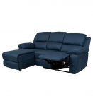 Nurgadiivan BERIT VN manuaalne recliner 214x160/95xH98cm, tumesinine