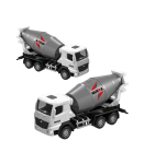Concrete Mixer Metal Collectible Model Huina White 1:80