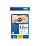 Lint Brother TZE231S 12mm must/valge 4m