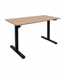 T&ouml;&ouml;laud ERGO LIGHT 1-mootoriga 120x60xH73-118cm, tamm/must