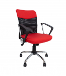 T&ouml;&ouml;tool DARIUS, 57x57xH93-103cm, punane/must, pol&uuml;esterkangas, metall