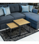 Diivanilauad 2tk SEAFORD 50x50xH45cm/40x40xH40cm, tamm