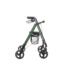 Rehabilitation support with seat and bag for seniors Green