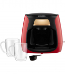 Kohvimasin kahele tassile Sencor SCE2101RD, punane