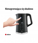 ELDOM C530 NEVO electric kettle 1.7 L 2200 W Black, Transparent
