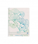 Herlitz spiraalkaustik A4/70 ruuduline GREENline Ginkgo