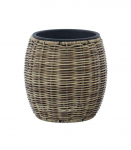 Lillepott WICKER D20xH20cm, helepruun