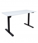 T&ouml;&ouml;laud ERGO LIGHT 1-mootoriga 120x60xH73-118cm, valge/must