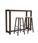 Baarikomplekt SANCIA tamm/pruun