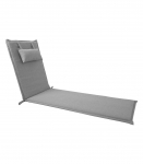 Lamamistooli kate WICKER 55x195x3cm, hall, 100% pol&uuml;ester, kangas 999