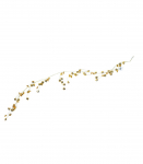 LED-vanik SHINE 1m, kuldsed p&auml;rlid