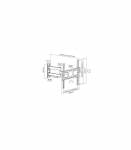 Sunne Wall mount 23-42-EAX2 Full motion 32-55 " Maximum weight (capacity) 50 kg Black