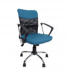 T&ouml;&ouml;tool DARIUS, 57x57xH93-103cm, sinine/must, pol&uuml;esterkangas, metall