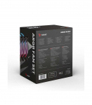 SAVIO FAN-01 4-pack 120mm ARGB fan including controller and remote control