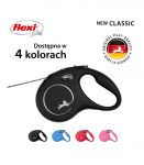 Flexi New CLASSIC 8 m Black Dog Retractable lead