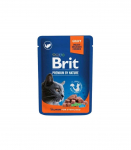BRIT Premium Cat Salmon Sterilised - wet cat food - 100g