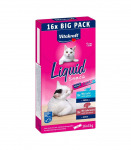 VITAKRAFT Liquid Snack Liver with Salmon - a treat for cats - 16x15g