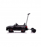 Battery-operated car BMW M5 with platform for parent, black lacquered