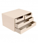 Dokumendisahtlid WILMA 34x26x18,5cm, kreem