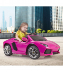 FEBER Lamborghini Aventador roosa elektriauto 6V 3+