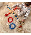 TOOKY TOY Puidust osavusm&auml;ng Fun Serso Ring Cross