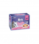 BRIT Premium Family Plate Fillets in Jelly Mix of Flavors - wet food for cats - 12x85g