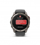 Garmin fēnix 8 Pro 3.56 cm (1.4") AMOLED 51 mm Digital 454 x 454 pixels Touchscreen Graphite, Titanium Wi-Fi GPS