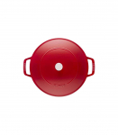 Staub Roaster Chistera 28cm round cherry red 40511-474-0 405114740 (40511-474-0)