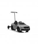 Battery-operated car BMW M5 with platform for parent,silver