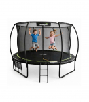 LEAN Garden Trampoline with Inner Net Black and Green 487CM 16FT