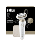 Braun Silk-&eacute;pil 9 Flex SES9-011 3D Epilator, Wet & Dry, White/Gold
