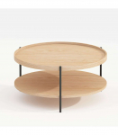 Diivanilaud CINDY D80xH40cm, melamiin tamm