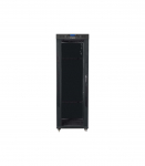 Lanberg Rack cabinet 19" free-standing 37U/600x800 (flat pack) with glass door, LCD FF01-6837-12BL Black