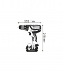 Bosch Akku-Bohrschrauber 12 V Li-Ion 1300 RPM Black, Blue, Red