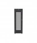Lanberg Rack cabinet 19" free-standing 37U/600x800 (flat pack) with mesh door, LCD FF01-6837-23BL Black