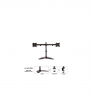 MONITOR ACC DESK MOUNT/10-27" NM-D335DBLACK NEOMOUNTS