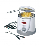 Clatronic FFR 2916 Single 1 L Stand-alone 900 W Deep fryer Grey, White
