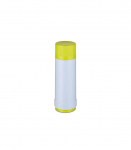 ROTPUNKT Glass thermos, capacity 0.750 l, polar-el.-summer squash (white-yellow)