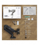 ONKRON G80-B Swivel and tilt desk mount for 13&lsquo;-32&rsquo; monitors, max. 8 kg, with rotation, black