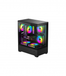 DarkFlash C365 computer case (black) + 5 fans