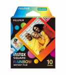 Fujifilm Instax Square Rainbow (10) Instant Film 72 x 86 mm 2.4 x 2.4" Image Area 3.4 x 2.8" Print Size |