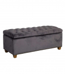 Pink HOLMES VELVET 112x46xH47cm, tumehall samet