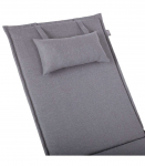 Lamamistooli kate WICKER 55x195x3cm, hall,  kangas 468, 100% pol&uuml;ester