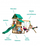 BACKYARD DISCOVERY Belmont puidust m&auml;nguv&auml;ljak 6-&uuml;hes