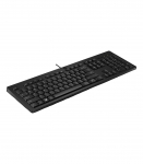 HP 125 G2 USB Wired Keyboard, Sanitizable, Copilot Key - Black - ESTONIAN