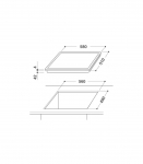 WHIRLPOOL Electric Hob AKT 8190/BA 60 cm Ceramic